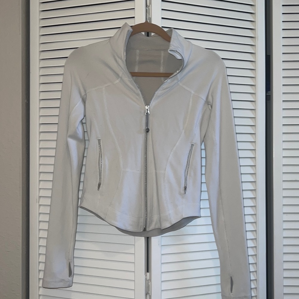 Lululemon white zip up